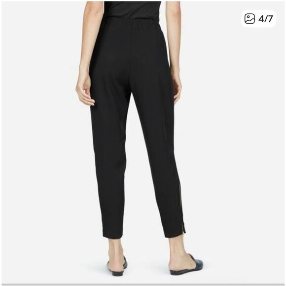 EVERLANE | black japanese goweave pants 2 - Picture 4 of 8